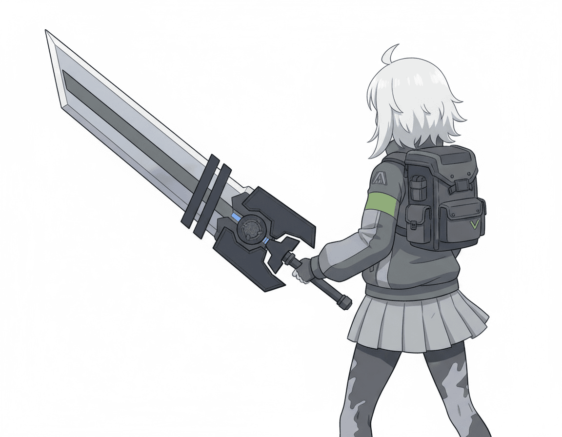 A stylized digital painting of a person walking alongside a glowing AI companion character in a fantasy landscape, warm colors, adventurous mood